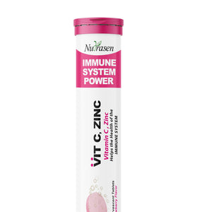 Nutrasen ZINC + VITAMIN C (Strawberry Flavor)